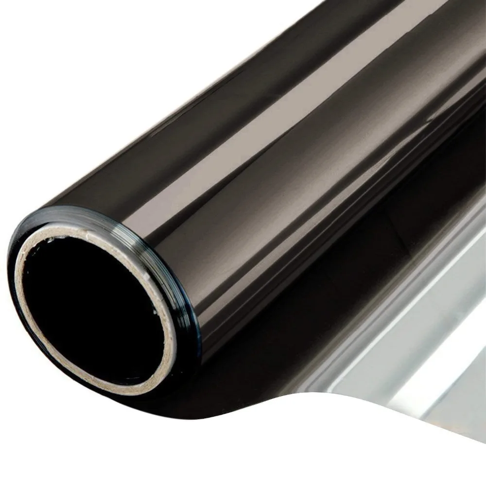 

Funlife One Way Film Privacy Decorative Heat Control Anti UV Window Tint for Home and Office Black Silver Size 60x200cm