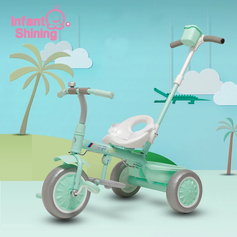 Infant Shining Children Tricycle Ride On Cars Kids Bicycle Ride on Toys Foam Three Wheels Adjustment Seat for 2-6Y Gift Infant Shining Children Tricycle Ride On Cars Kids Bicycle Ride on Toys Foam Three Wheels Adjustment Seat for 2-6Y Gift