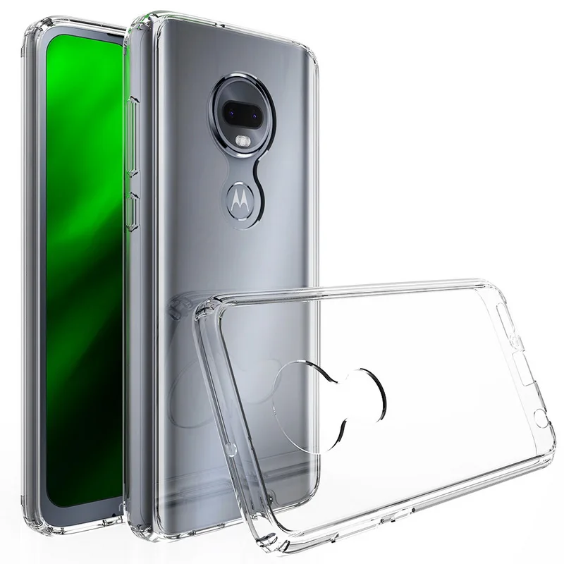 Для Moto G7 Plus чехол 6,4 ''Кристальный бампер прозрачная твердая акриловая задняя крышка для Motorola Moto G7/G 7 Plus G7Plus чехол для телефона s Capa