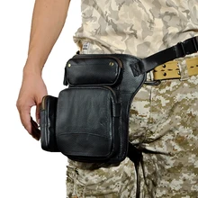 Винтажная Мужская поясная сумка из натуральной кожи, сумка на плечо из воловьей кожи, мужские сумки через плечо, дорожная сумка на пояс, чехол для телефона