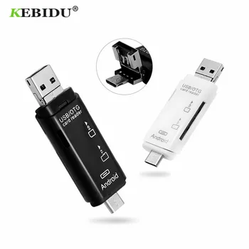 

KEBIDU Type C micro USB OTG TF SD memory card Reader adapter High speed USB2.0 For PC Android Camera Extension Header