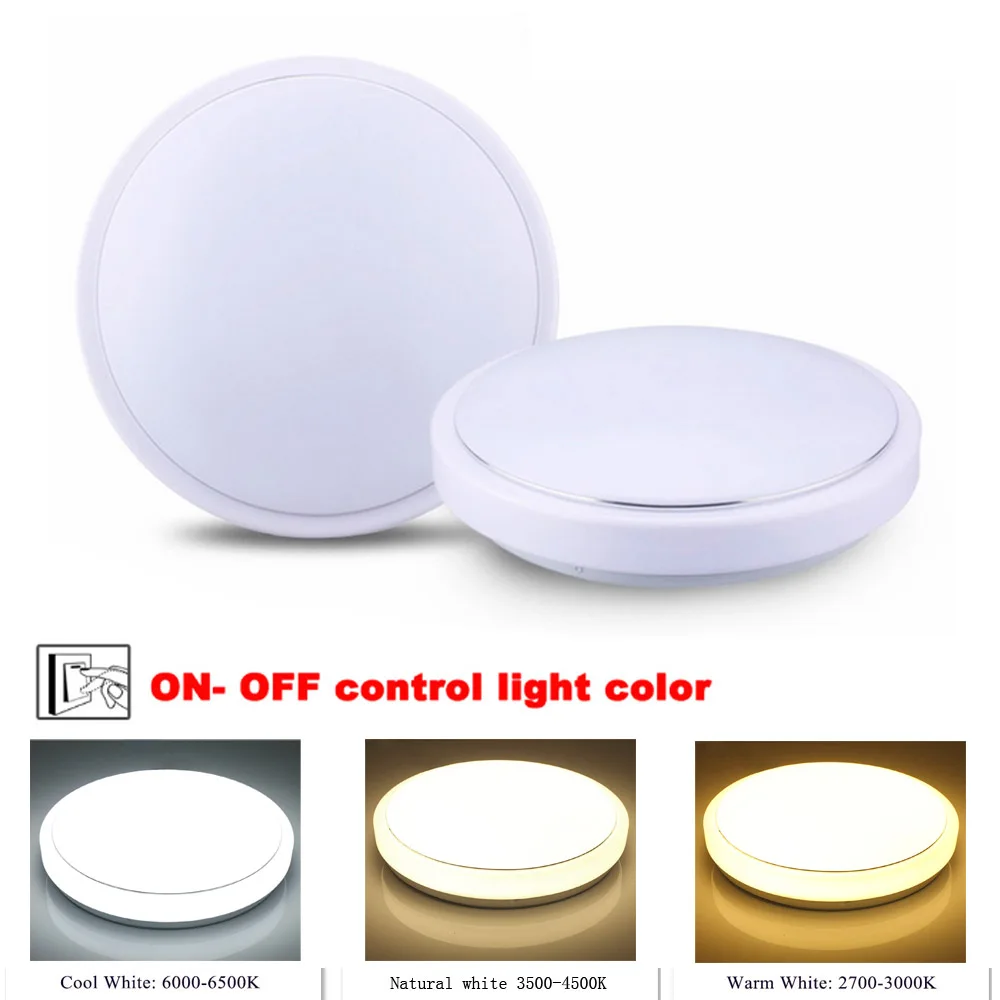 NEW Modern 30W LED Ceiling Light Cool white+ Natural white+Warm white Smart LED Lamp AC110 - 240V