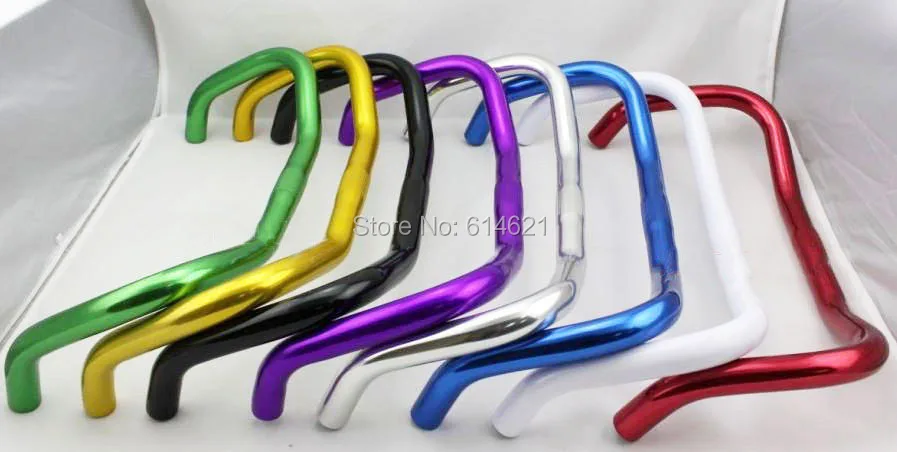 

25.4*420mm newest bullhorn bike Handlebar Track Fixed Fixie Gear Bicycle Part drop road racing bicycle bent bar cycling accessoy