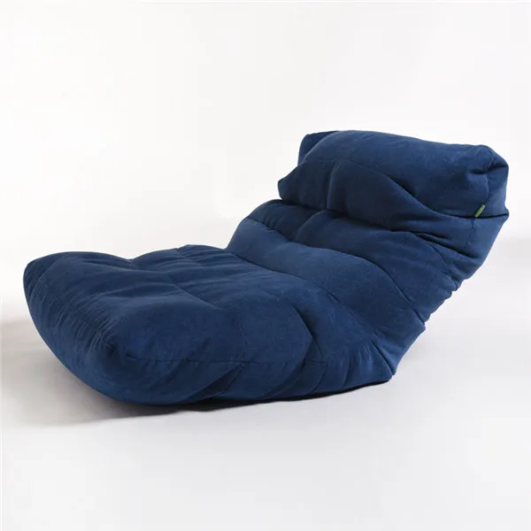 Ленивый диван сшитый мешок фасоли татами EPP частицы удобный ленивый диван кресло сшитый Простой Модный Beanbag диван слоеное сиденье - Цвет: Navy Color