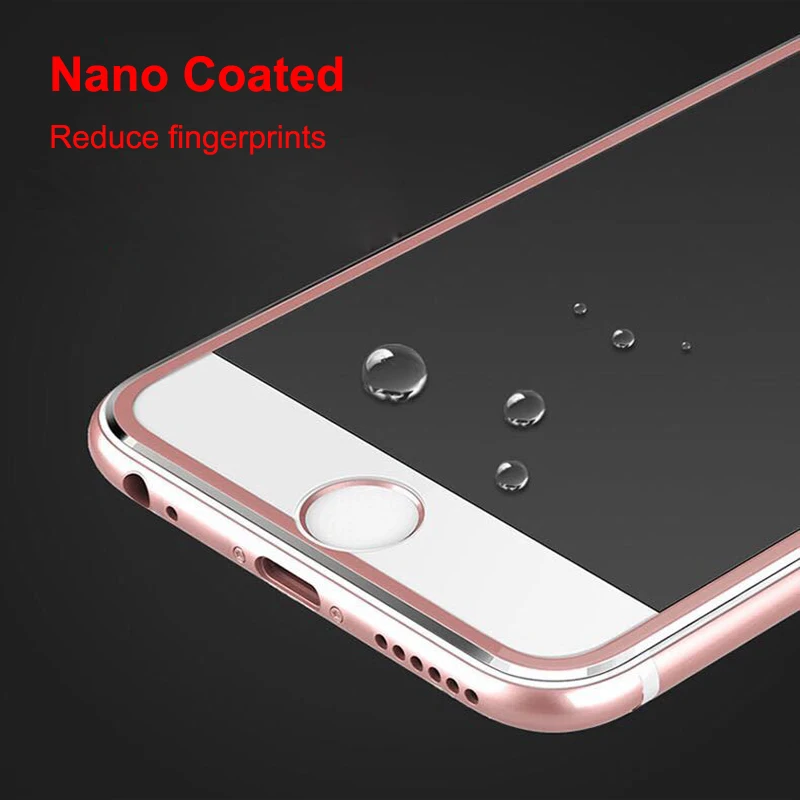  Nicotd 10 teile/los 3D Volle Abdeckung Gehärtetem Glas Für iPhone 6 6 s Titan Gebogenen Rand Displa