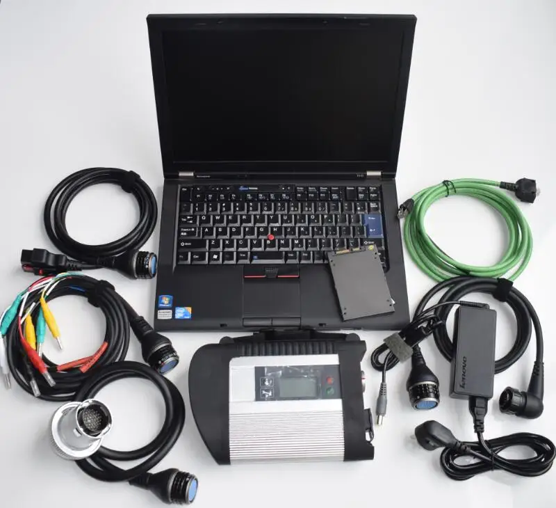 

MB Star C4 SD Conenct with diagnostic pc laptop t410 i7 cpu with mb star c4 newest software 2019.05v ssd for sd c4 3in1 full set