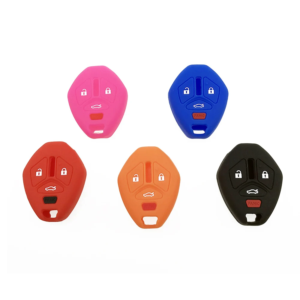 

Key Case For Mitsubishi Galant Lancer Endeavor Eclipse Accessories Silicone Key Cover Shell for Mitsubishi Outlander Mirage