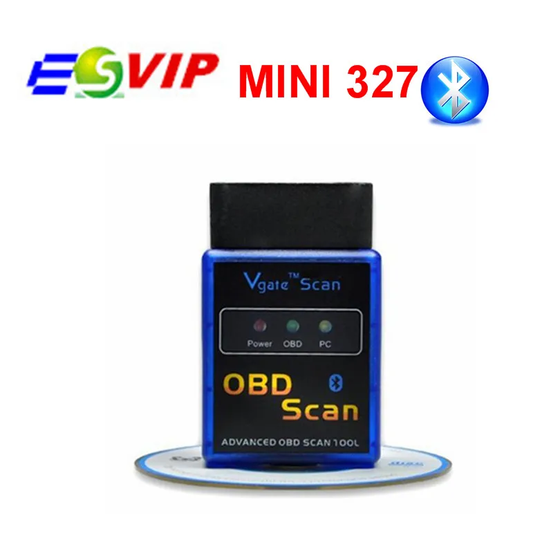 Топ Vgate elm327 V2.1 Мини ELM 327 obd 2 диагностический инструмент работает на Android Symbian Windows/Bluetooth сканер OBD2 сканер