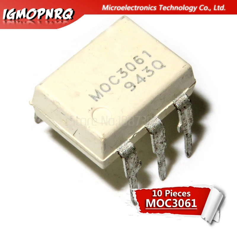 10 шт. оптоизолятор MOC3061 M0C3061 DIP-6 Triac новый оригинальный | Электронные компоненты и