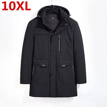 

new 10XL 9XL 8XL 7XL 6XL plus size Large Size Warm Outwear Winter Jacket Men Windproof Hood Men Jacket Warm Men Parkas Size