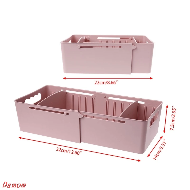 Регулируемый ящик для шкафа, разделитель для нижнего белья, органайзер для носков, коробка для хранения косметики