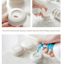 Путешествия 4 Пакет прессования эмульсии в бутылках круглый дезинфицирующее средство для рук Косметика Упаковка бутылки лосьона