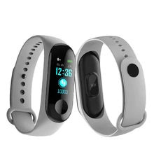 Новейший смарт-браслет M3 Цвет Экран смарт-браслет крови Давление Кислорода Монитор сердечного ритма сообщение Caller напомнить Smart Band