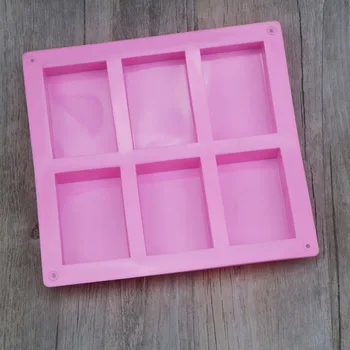 

DHL 100pcs attice rectangular pastry molds 100ml silicone cake bakeware mold soap moulds