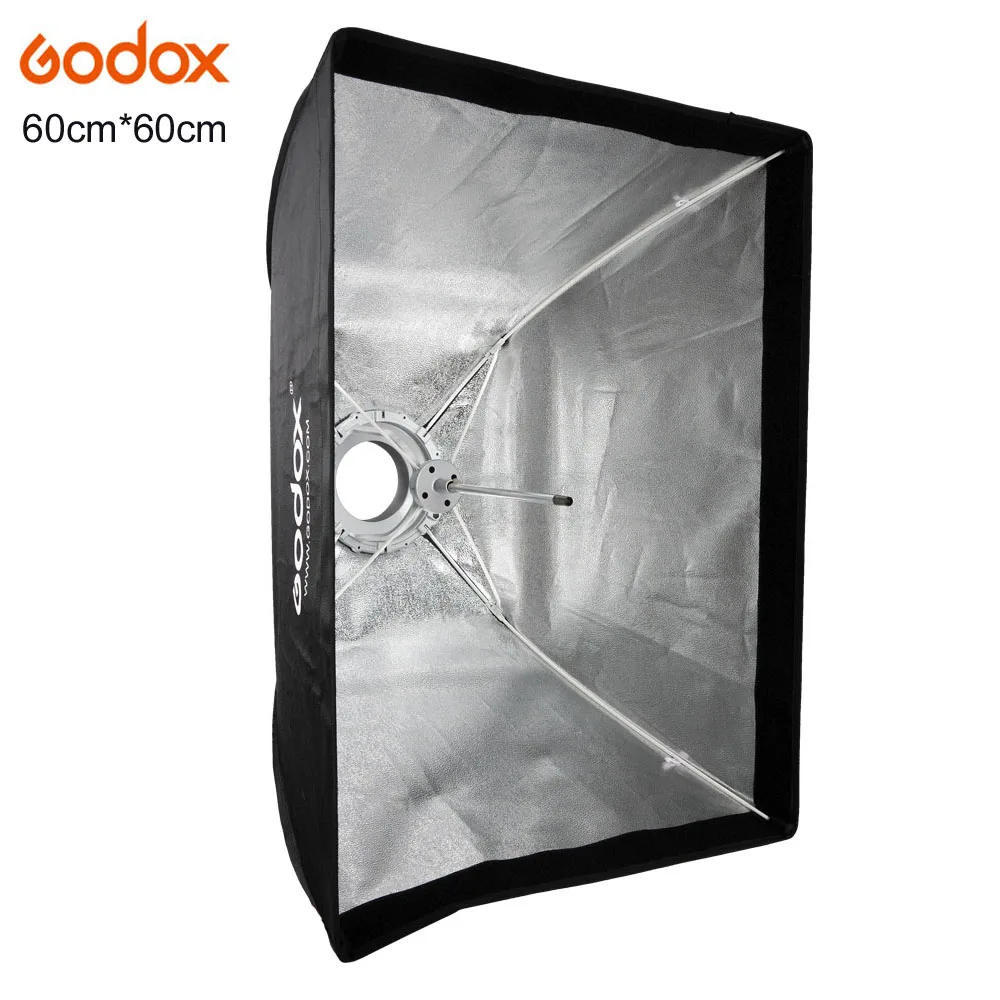 

Godox Softbox 60x60cm Bowens Mount Studio lights Softbox Bowens Mount Aluminum Alloy Adapter Ring for Studio Flash