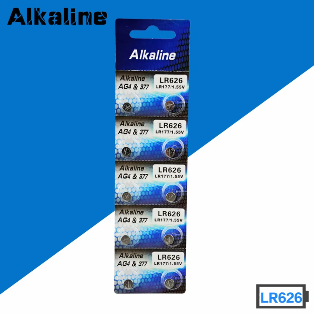 Wholesale 200pcs Ag4 Button Cell Batteries 1.55v Lr626 Lr66 377 Sr626sw