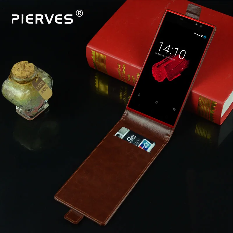 

Pierves Fashion Magnetic PU Leather Card Flip Case Cover For Prestigio Muze C7 PSP7510 Duo