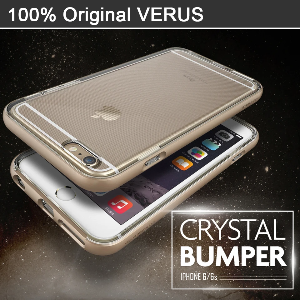 Original VERUS Case for iPhone 6 6S 6 Plus 6S Plus Crystal Slim Fit Hard Frame