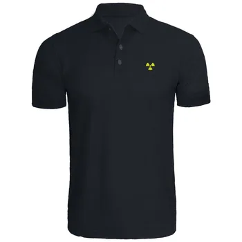 

Mens Radioactive Symbol Embroidery Embroidered Polo Shirts