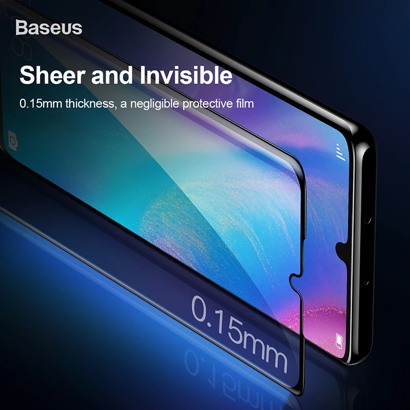 Baseus 2 шт 0,15 мм мягкая защитная пленка для экрана для huawei P20 P30 Pro гидрогелевое Защитное стекло для huawei mate 30 Pro Передняя пленка