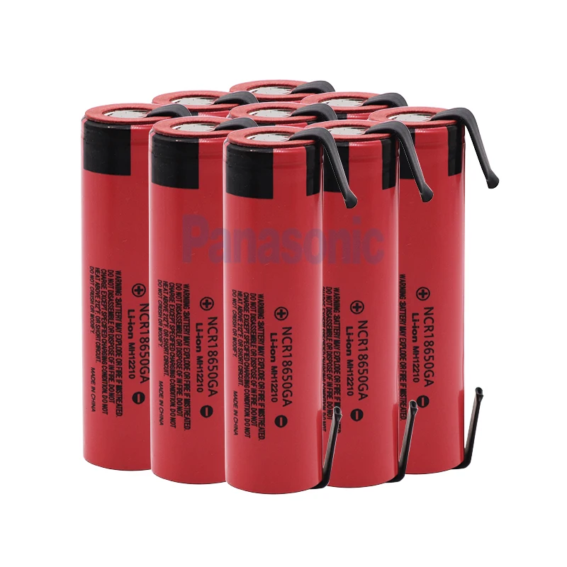 Оригинальная 18650 аккумуляторная батарея 3,7 V 3500mAh ncr1865GA 30A Разрядка Для игрушечного фонарика литиевая батарея+ diy никель