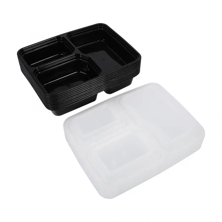 Ланч боксбенто бокланч коробки контейнеры 10 шт. контейнеры для приготовления пищи пластиковый для хранения еды Microwavable рисоварка часть новая