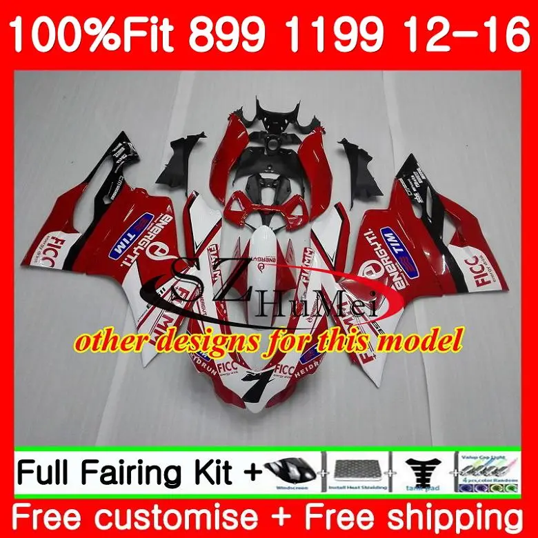 Впрыска для DUCATI 899R 1199R 899 899 S R зеленый белый 94SH8 1199 12 13 14 15 16 1199 S 2012 2013 обтекатели комплект