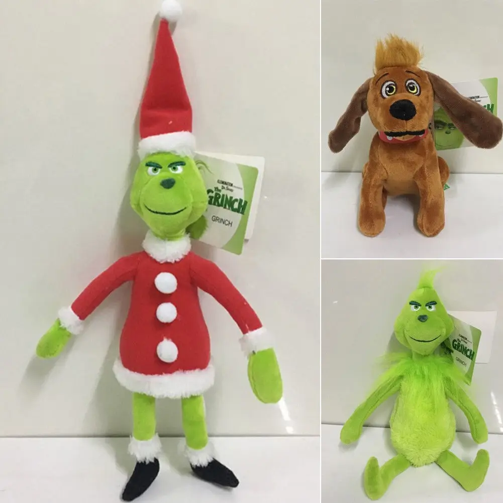2019 рождественские мягкие куклы Grinch фильмы как украли Мягкие плюшевые детские