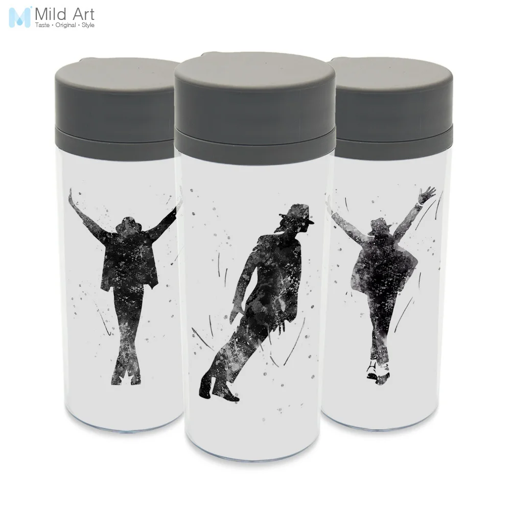 Clear Bpa Free Plastic Insulated Original Watercolor Music Celebrity