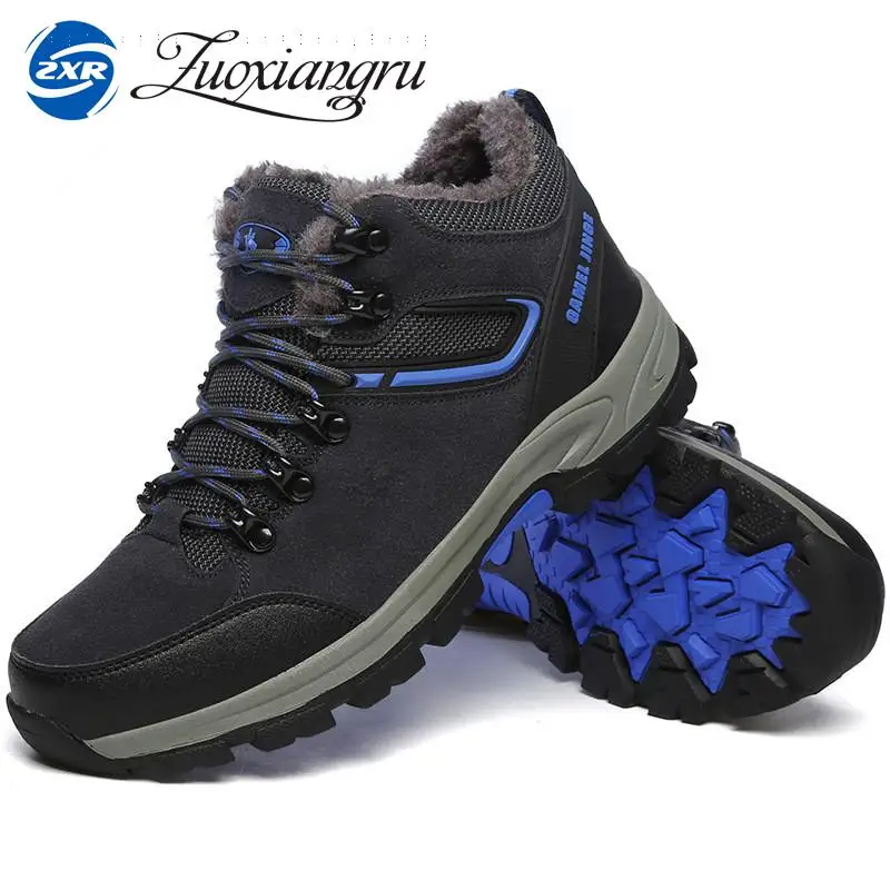 

Zuoxiangru Men High-Top Hiking Shoes Women Warm Waterproof Outdoor Shoes High Quality Plus Hiking Boots