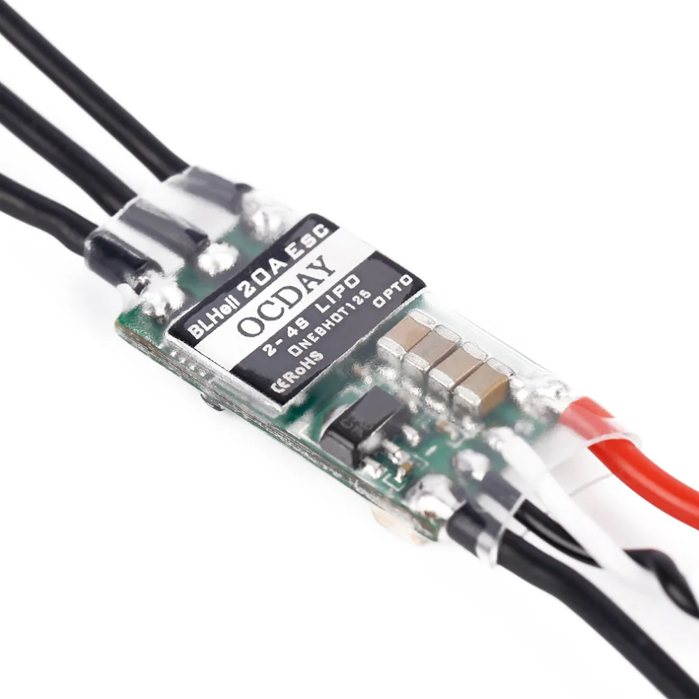 4 шт. оригинальный двигатель EMAX RS2205 2300KV CW/CCW + RC OCDAY BLHeli 20A Mini 2 4S Lipo ESC для FPV Racing