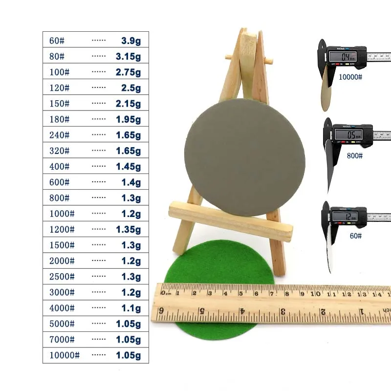 30 шт. 3 дюйма 75 мм водонепроницаемый наждачная бумага крюк и петля карбида кремния 60 до 10000 решетки для влажной или сухой шлифовки