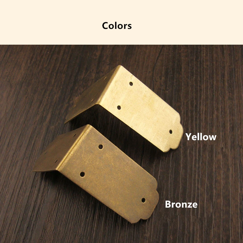 Vintage Brass Corners Furniture Decorative Sheet Purses Gusset Gift Box Protector Antique Wooden Box Covers 5 5 2 5cm 8pcs Corner Brackets Aliexpress