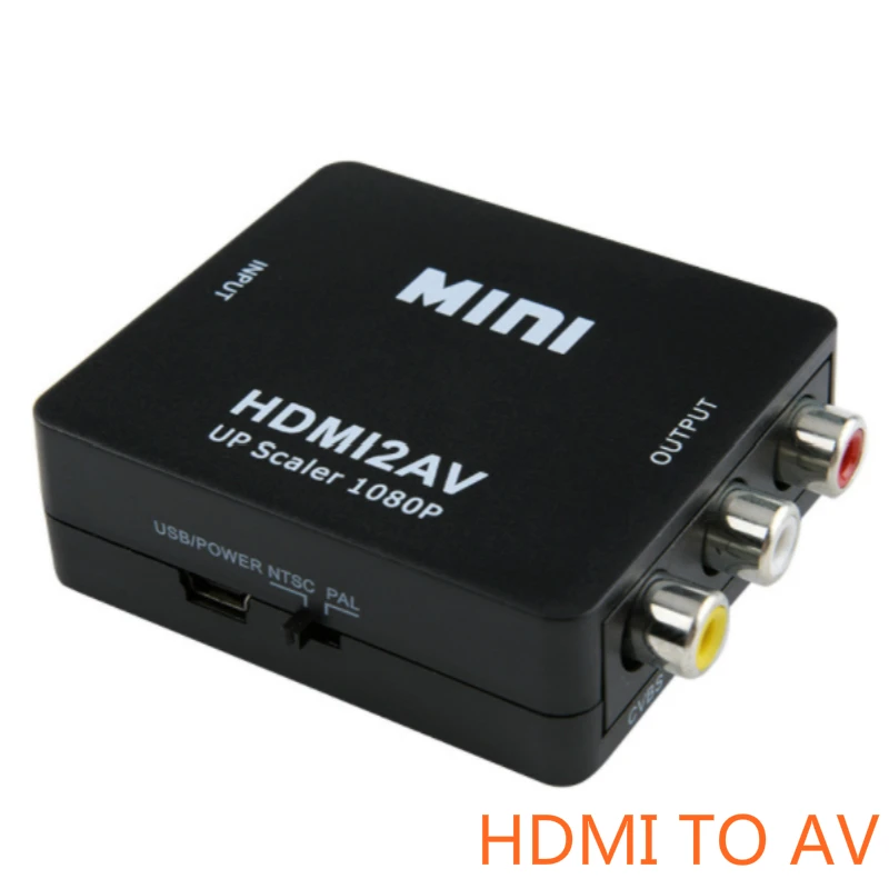 1080P HDMI в RCA AV/CVSB L/R адаптер видео конвертер HDMI2AV адаптер конвертер Поддержка NTSC PAL выход