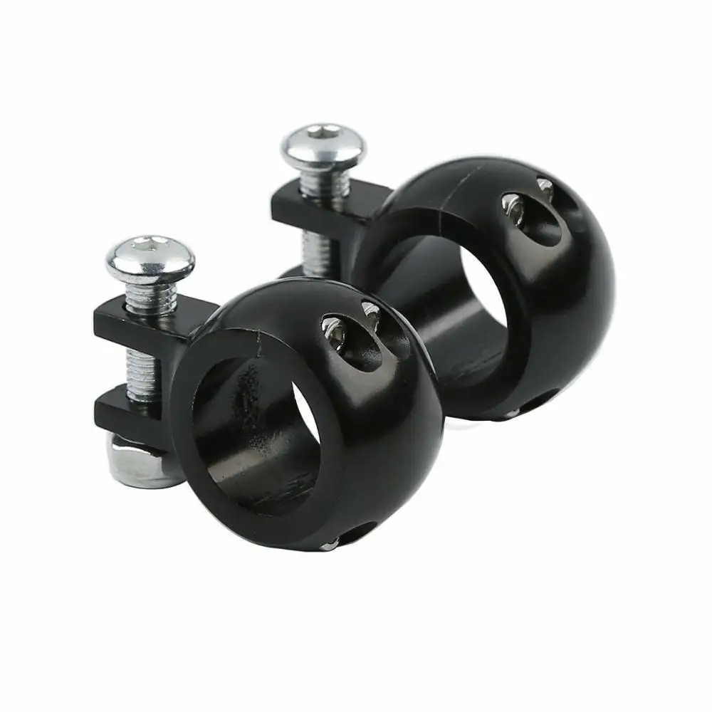 

Motorcycle Black/Chrome 1.25" Engine Guard Clamp On Footpeg Mounts For Harley Dyna Fat Bob FXDF FXDB