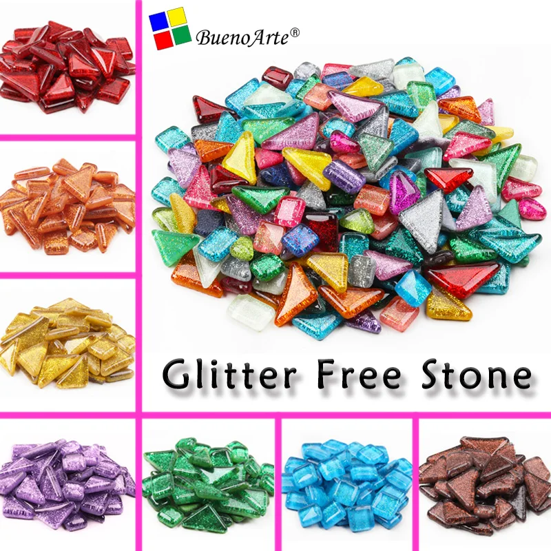 

200g glitter crystal mosaic DIY craft material Loose Crystal Glass Mosaic Tile, DIY Hobbies, DIY Mosaic Art Material Supplier