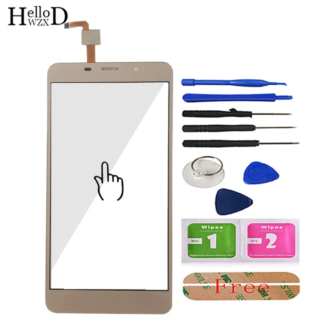 5.7 inch Mobile Phone Touchscreen For Leagoo M8 / M8 Pro Touch Screen Glass Digitizer Panel Lens Sensor Glass Adhesive Gift -