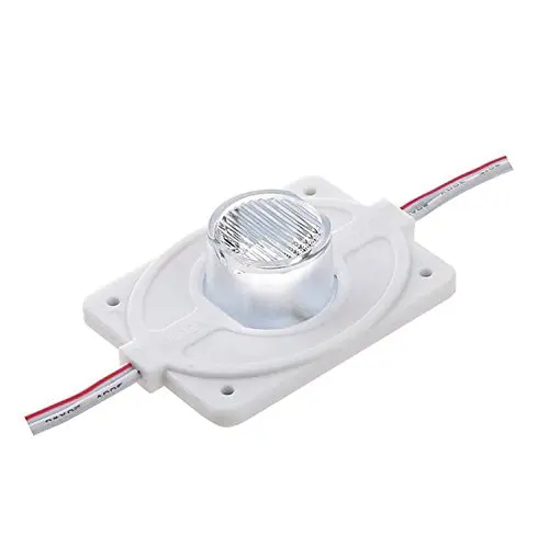

100pcs DC12V high power Waterproof LED Module with injection len (1LED, white, 3W) for Double-sided Lightbox high brightness