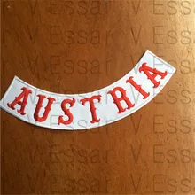 Тканевые нашивки Австрия на заказ снизу рокер вышивка нашивки для куртки 30X7 см