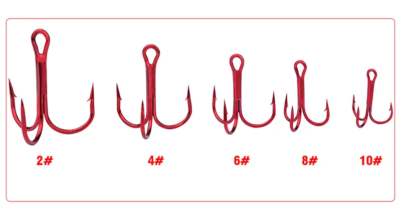 Высокое качество тройной рыболовный крючок с зазубриной тройной жесткой приманкой из углеродистой стали рыболовный крючок Размер 2#4#6#8#10# треугольные рыболовные крючки
