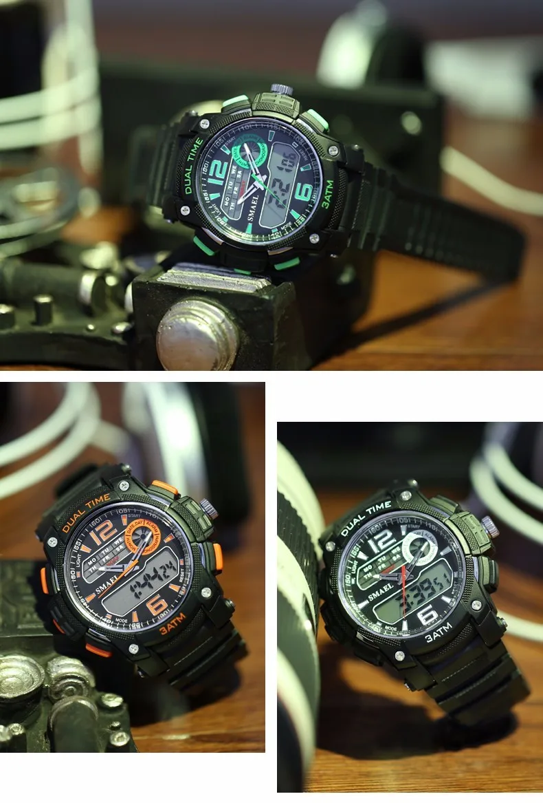 Relógios Para Homens Choque PU Pulseira de