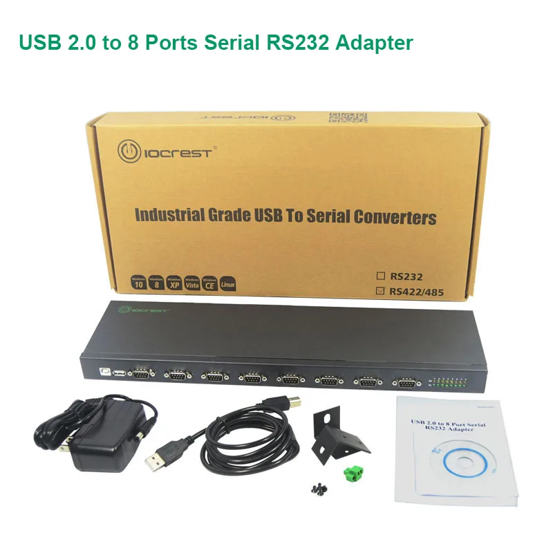 USB 2,0 до 8 Порты RS232 DB9 9pin переходной кабель, последовательный адаптер мультипликатора контроллер концентратор микропроцессорный набор ftdi
