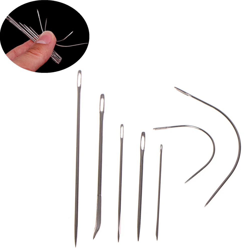 7 Pcs/set Small Curved Mattress Needle Sewing Needles Set Sail Carpet