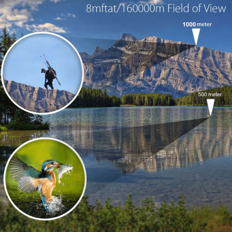 60x60 3000 M يوم للرؤية الليلية عالية الوضوح في الهواء الطلق الصيد مناظير تلسكوب بصري HD للصيد في الهواء الطلق الطيور مشاهدة
