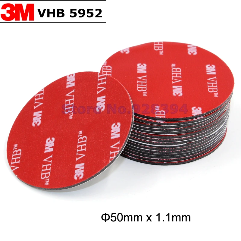 50mmx1.1mm Round 3M VHB 5952 Heavy Duty Double Sided Adhesive Acrylic