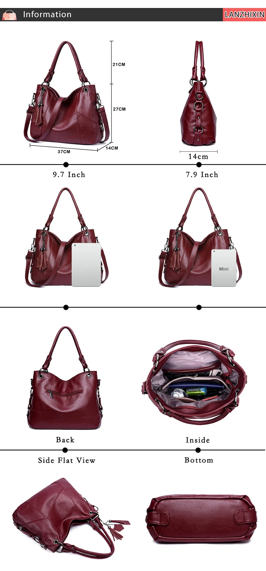Женские кожаные сумки, дизайнерская женская сумка, роскошная женская сумка-мессенджер, большая Ретро сумка-тоут, сумки через плечо, сумки с верхней ручкой 819S