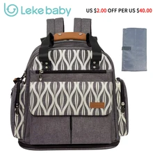 Lekebaby сумка для подгузников, Расширяемый Рюкзак, Сумка-тоут для мамы и девочки, серый Рюкзак для мамы, детский органайзер, сумки для беременных
