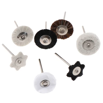 

New 1Pcs Wool Polishing Flat Brush Grinder Brush Grinding Buffing Dental Accessories Teeth Whitening Tools