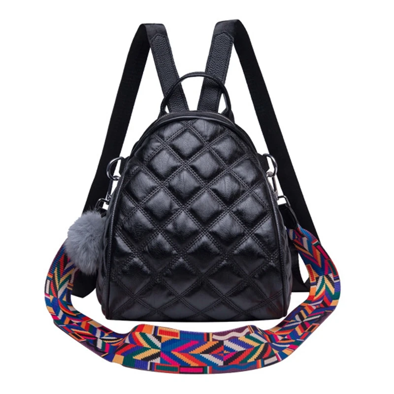 Женский кожаный рюкзак, Многофункциональный маленький рюкзак для путешествий, школьные сумки для девочек-подростков, женские сумки через плечо, рюкзак Mochila