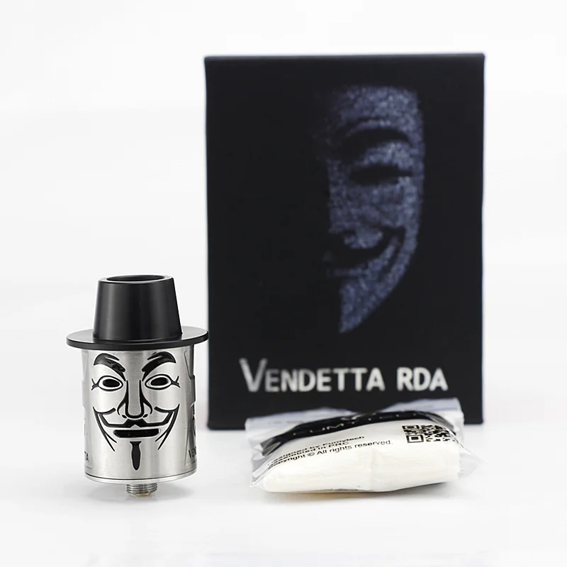 

2017 New Original Fumytech Vendetta RDA electronic cigarette atomzier vaporizer Side Airflow 25mm Rebuildable Dripping atomizer